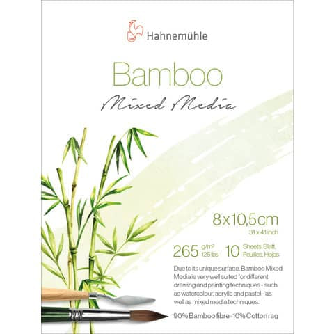 Bamboo Mixed Media Block 8x10,5cm 265g