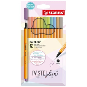 STABILO Fineliner point 88  - 8er Pack Pastel love