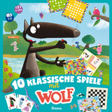 HUCH! Gesellschaftsspiel 10 klassische Spiele mit Wolf