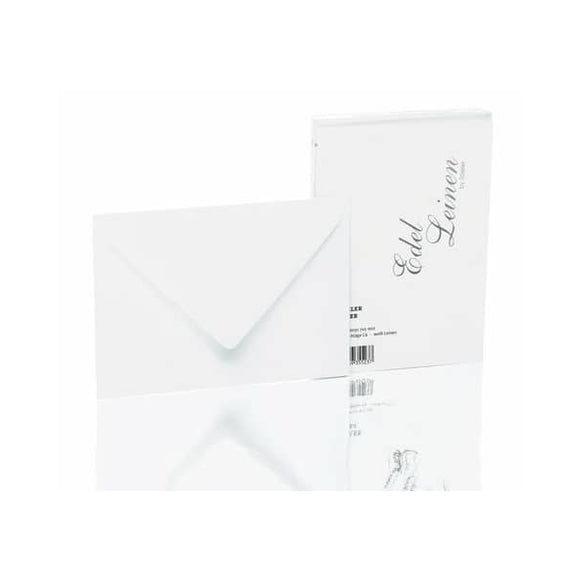 Rössler Edelleinen, Briefumschlagpack C6 weiß / ivory