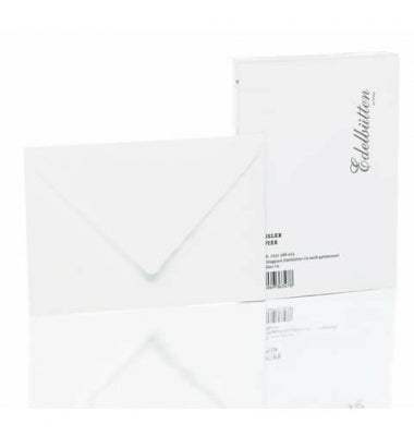 Rössler Edelbütten, Briefumschlagpack C6 weiß / ivory