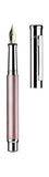 Design04, Füllfederhalter M, Schaft Pearl Pink, Beschlagteile platiniert