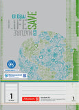 Schulheft Recycling A4 Lineatur 1 Kontrastlineatur