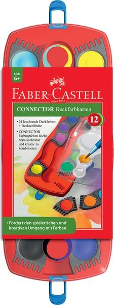 Wasserfarbkasten connector Faber Castell 24 Farben