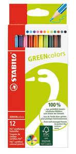 STABILO Holzfarbstift GREENcolors 12 St Kartonetui