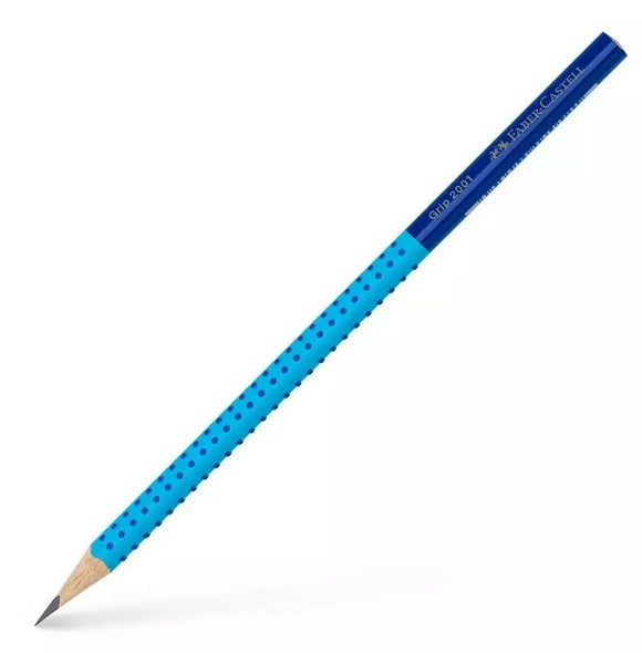 Faber Castell Grip 2001 Two Tone Bleistift B, blau