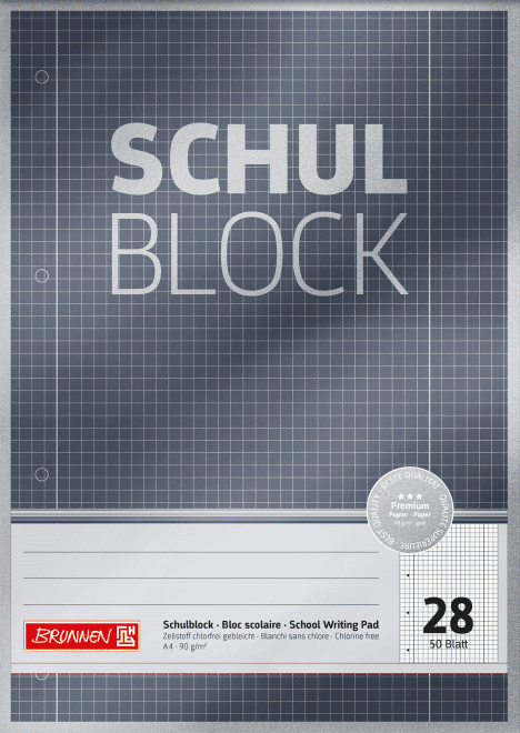 Schulblock A4 Lin. 28