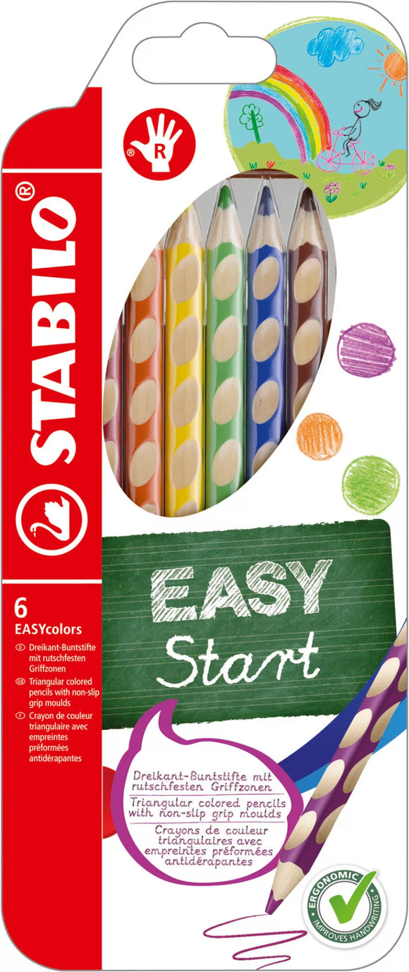 STABILO Easy Color für Rechtshänder, 6er-Set