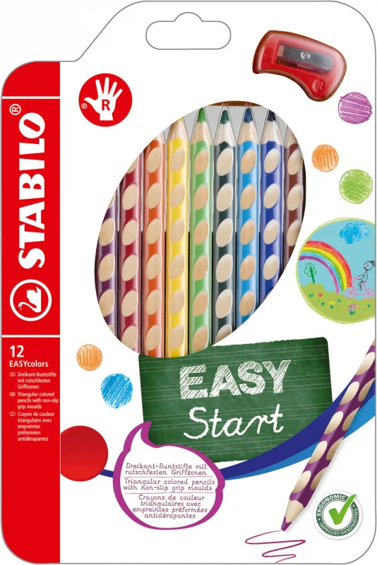 STABILO Easy Color für Rechtshänder, 12er-Set
