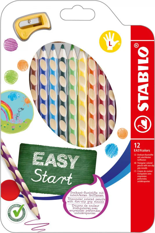 STABILO Easy Color für Linkshänder, 12er-Set