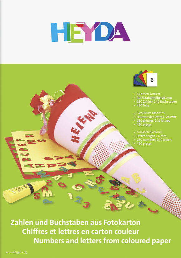 Zahlen - und Buchstaben-Bastelmappe