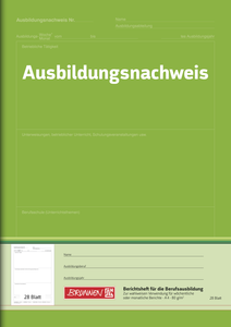 Berichtsheft/ Ausbildungsnachweis, A4, 28 Blatt, für Wochen- und Monatsberichte verwendbar