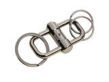 Schlüsselanhänger mit Schiebemechanismus, gunmetal